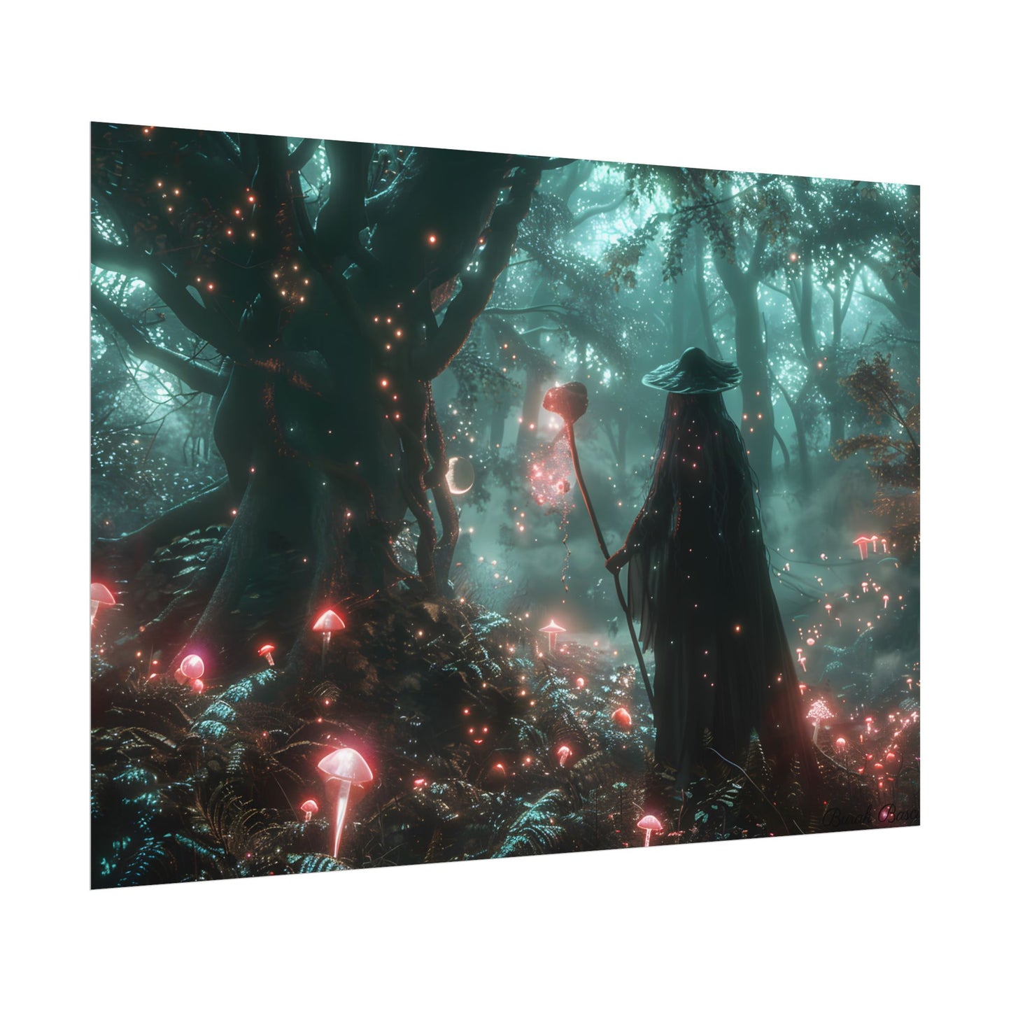 Whispers of Magic in Enchanted Woods: A Mysterious Encounter with the Witch - Poster