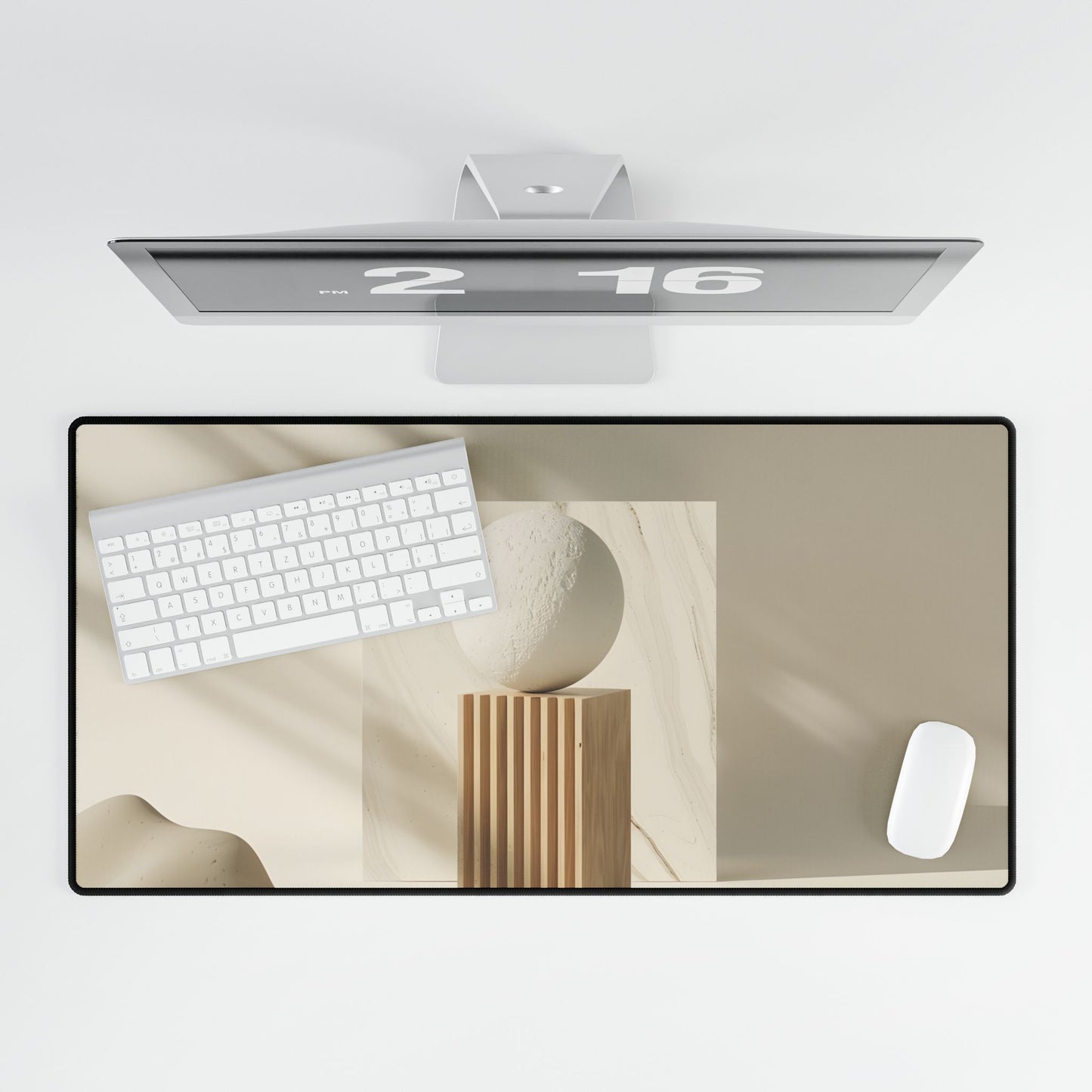 Minimalist Product Design: L Bold Lettering Art - Desk Mat