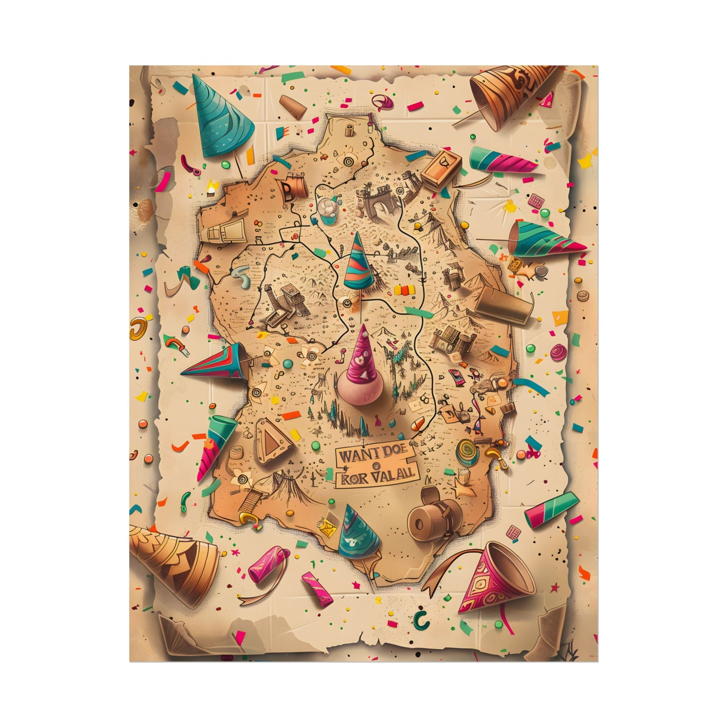 Whimsical Flynn Rider Illustration: Disney-Inspired Artwork - Poster