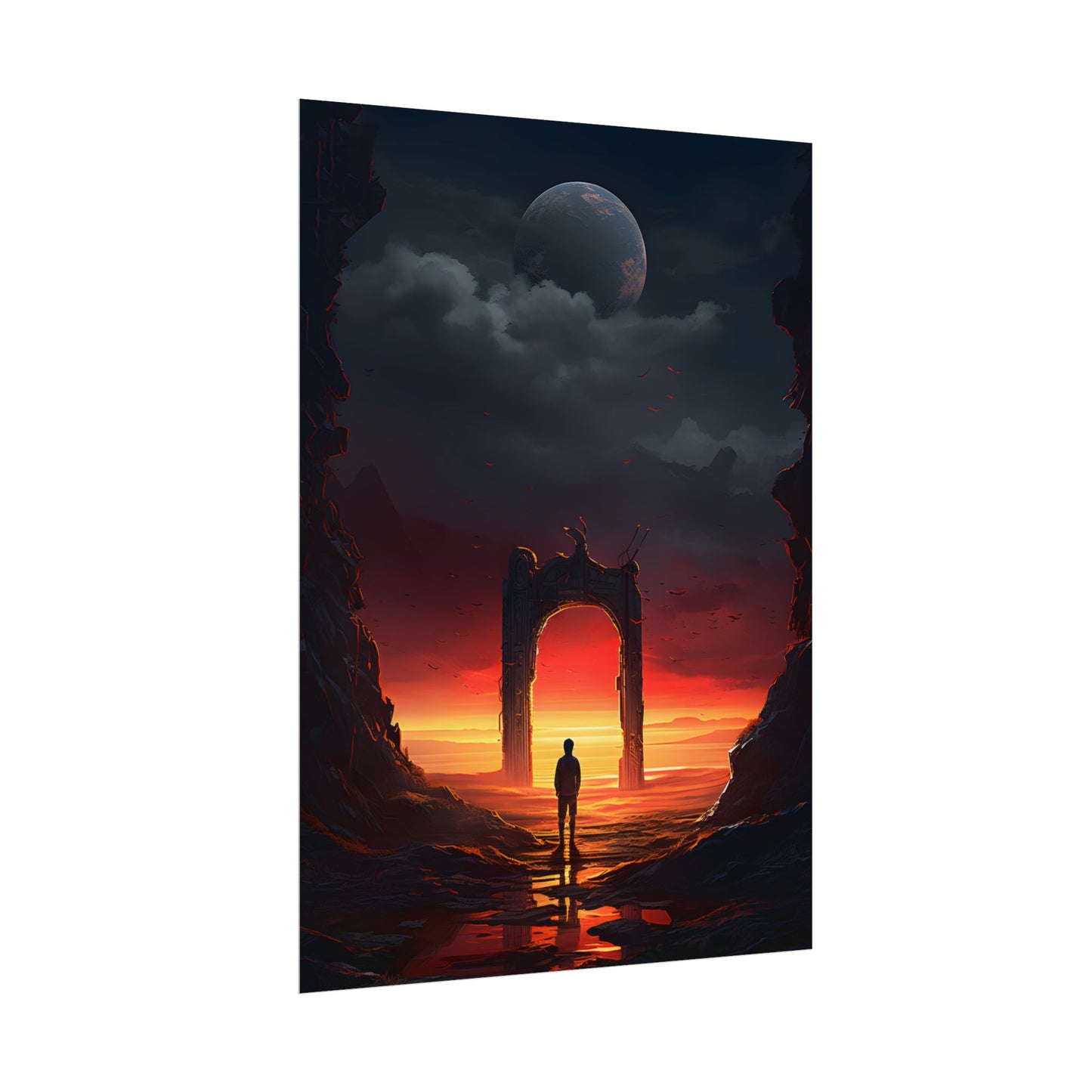 A Moment of Stillness: Phone in Quiet Indoor Setting - Poster