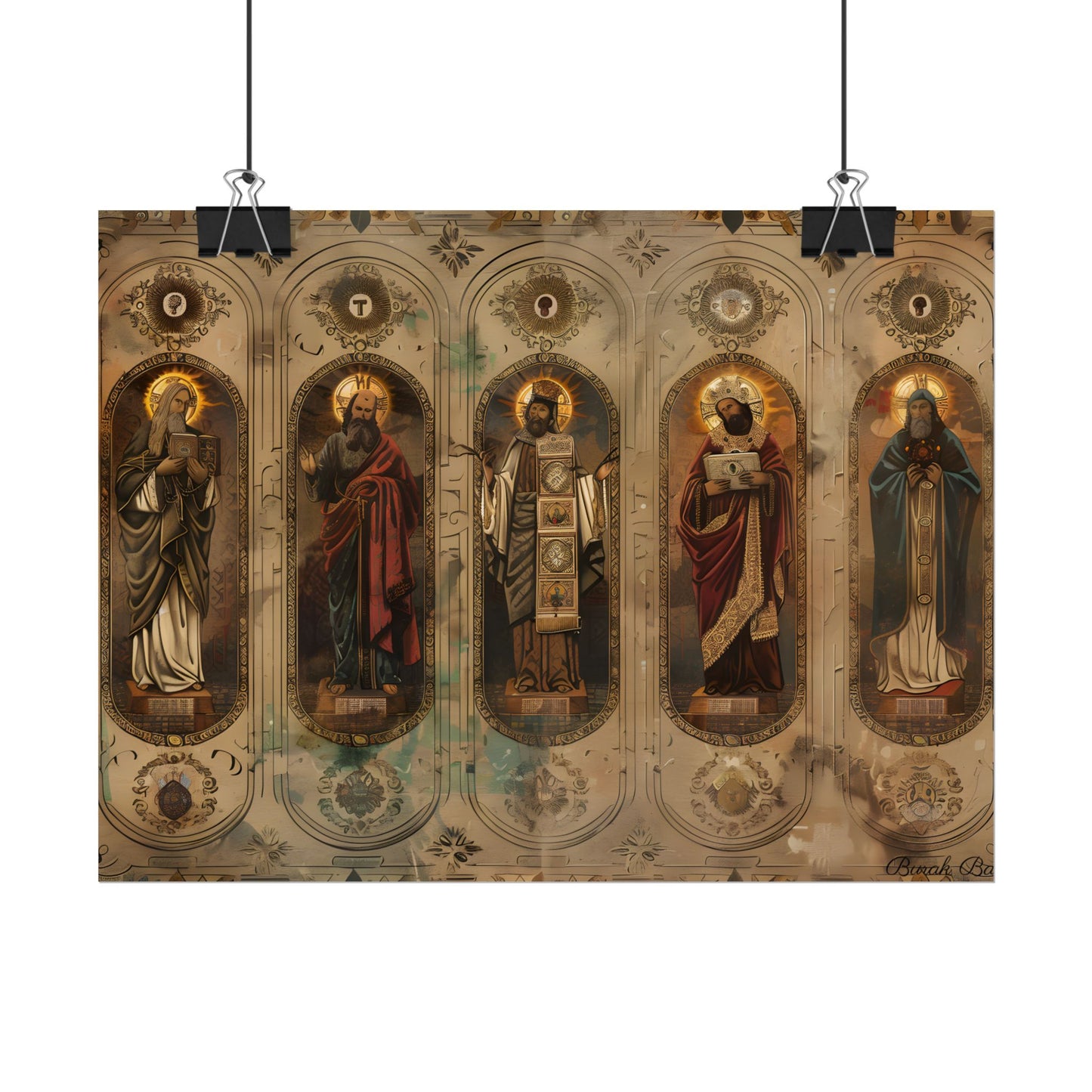 Vintage Biblical Art: Traditional Wisdom Poster - Poster