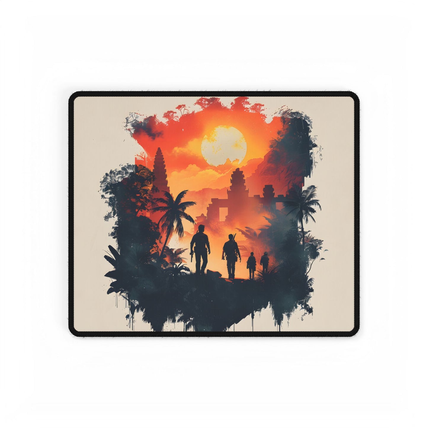 Nathan Drake's Adventure: Minimalist Illustration - Desk Mat