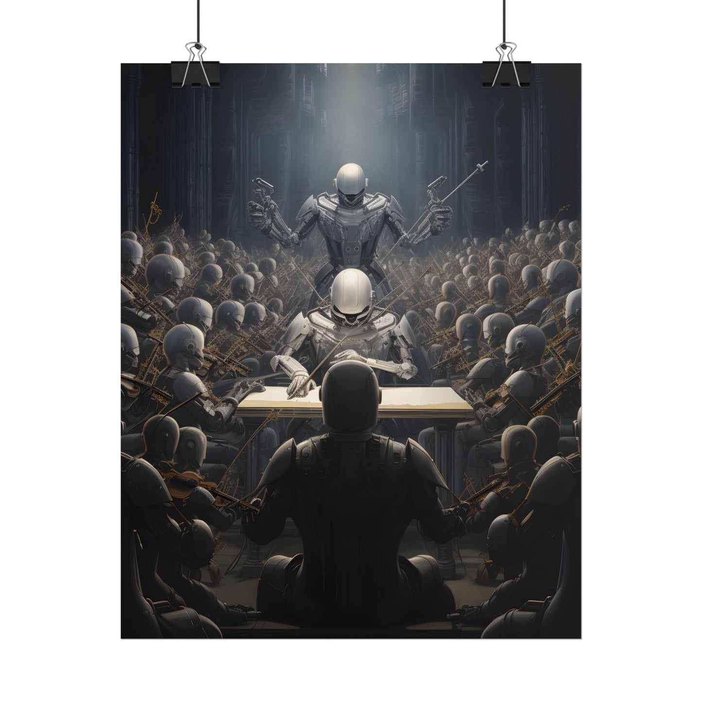 Robot Symphony: Sentient Robots in Musical Harmony - Poster