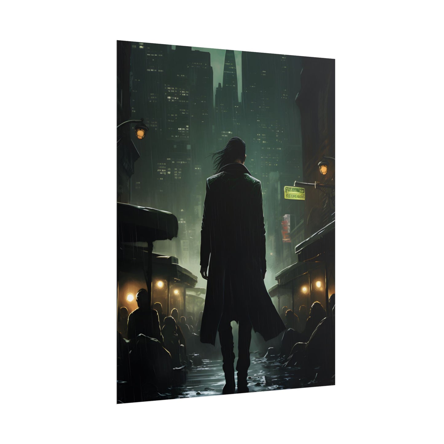 Urban Fantasy Detective: Noir City Night Art - Poster