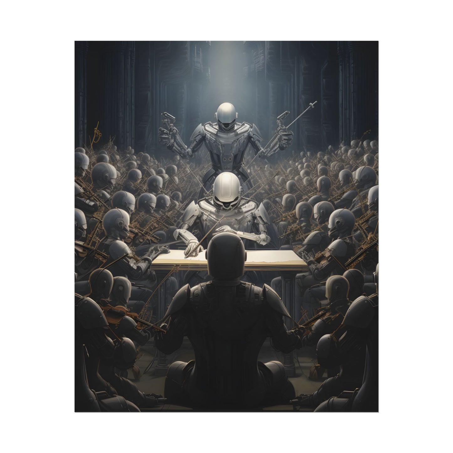 Robot Symphony: Sentient Robots in Musical Harmony - Poster