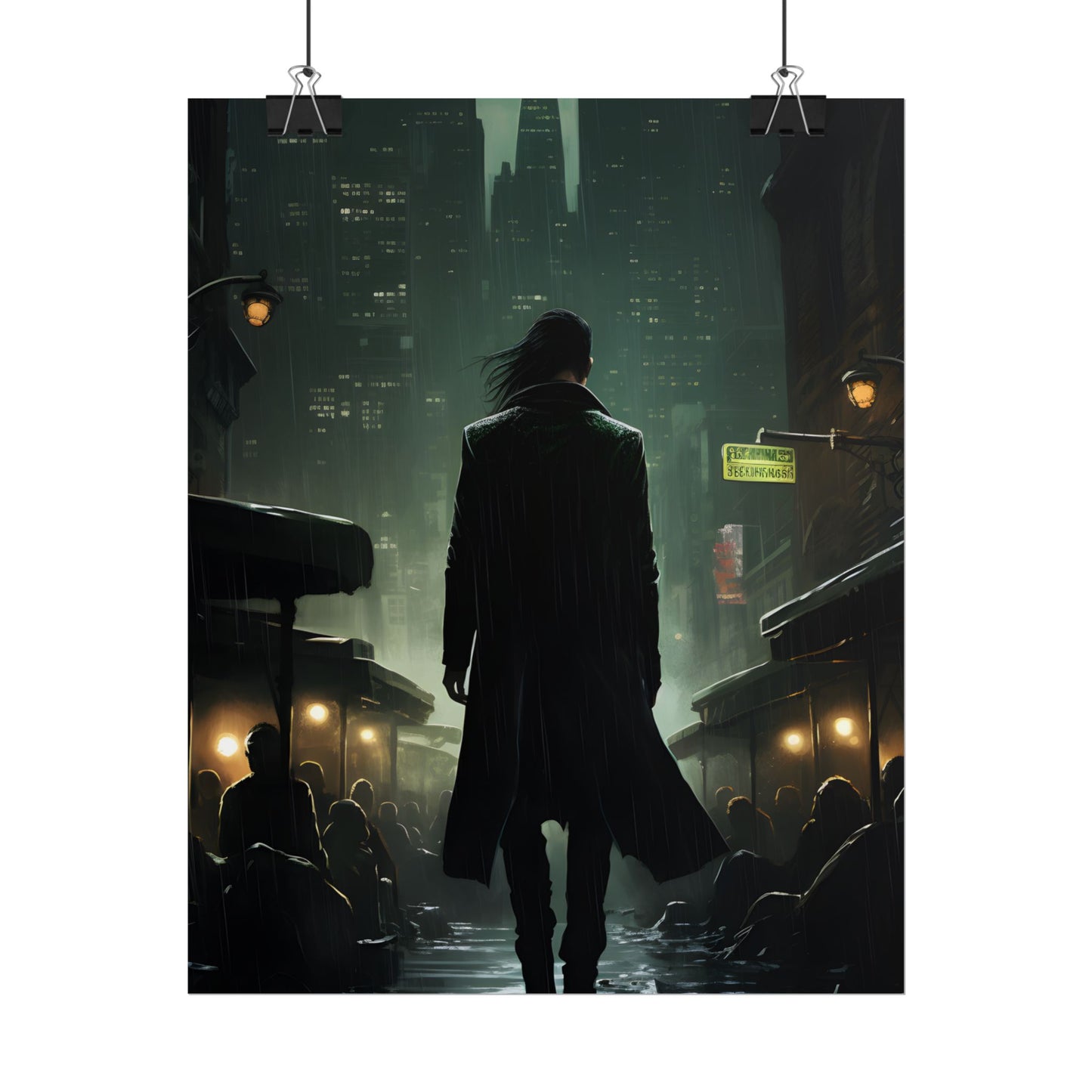 Urban Fantasy Detective: Noir City Night Art - Poster