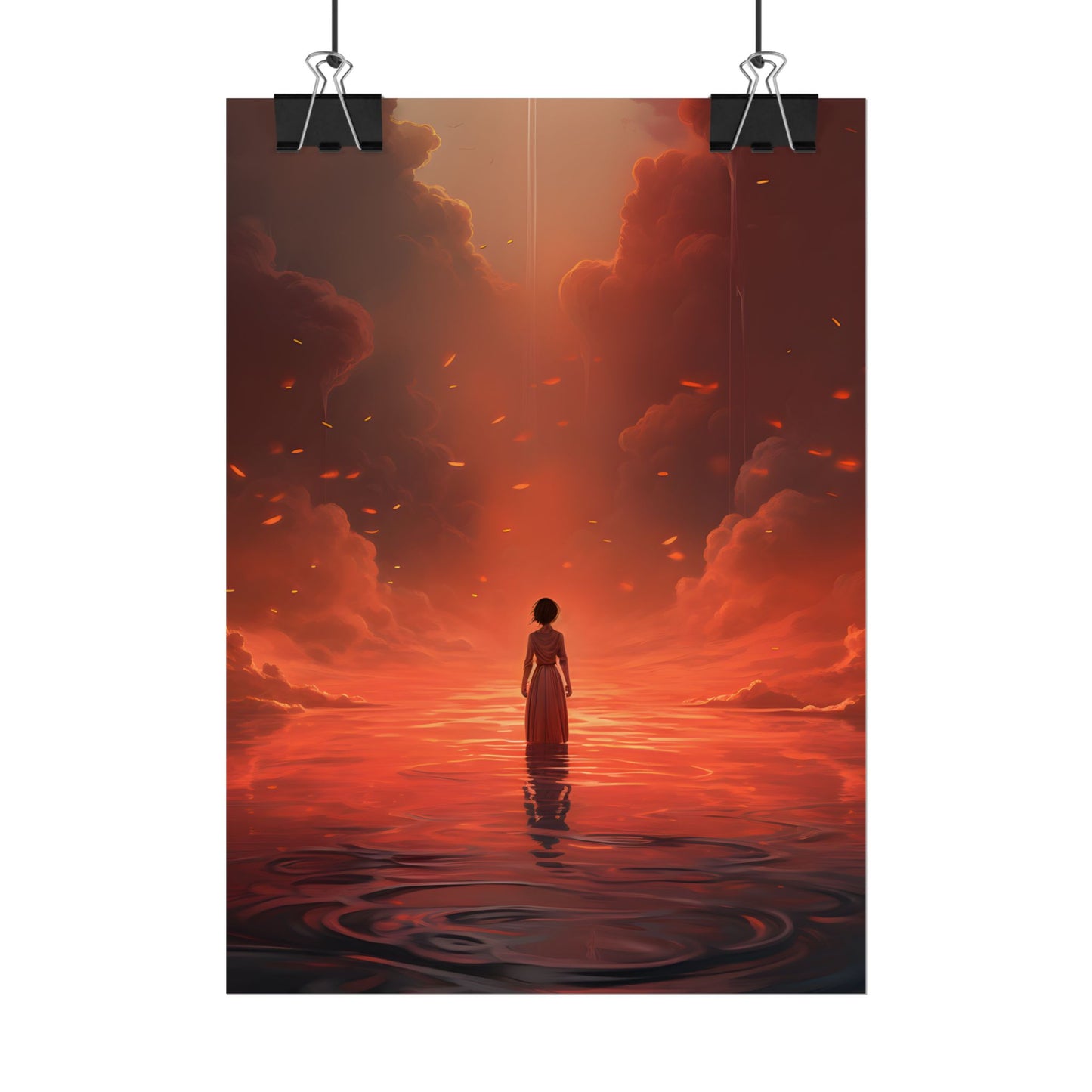 Vibrant Sunflower in Full Bloom: Outdoor Artwork - Poster