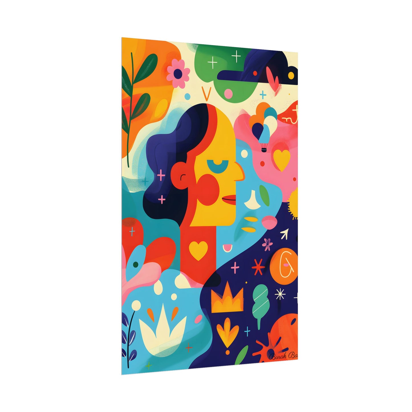 Vibrant Growth Mindset Quote: Colorful Inspiration Art - Poster
