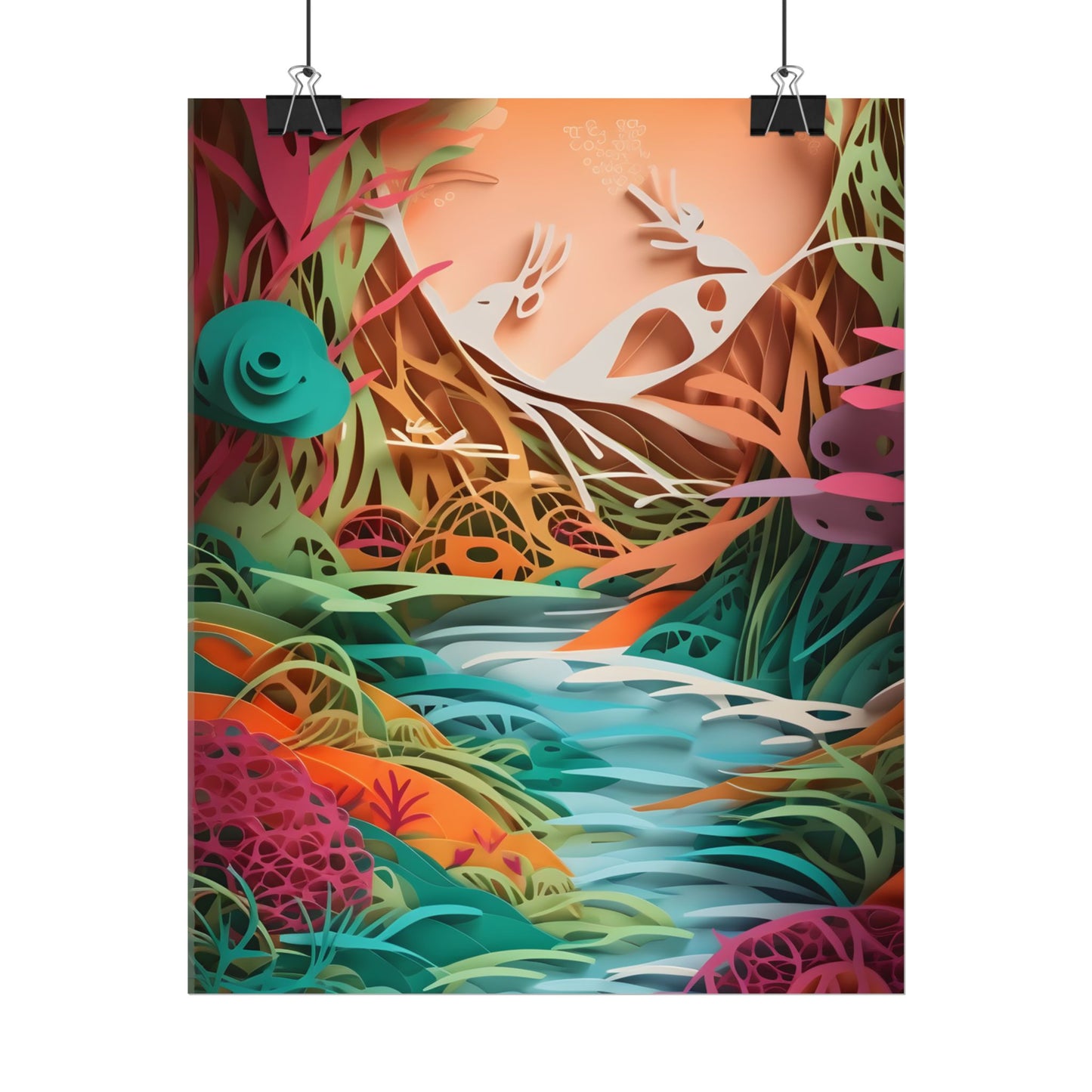 American Realism: Rolling Hills and Winding Rivers - Poster