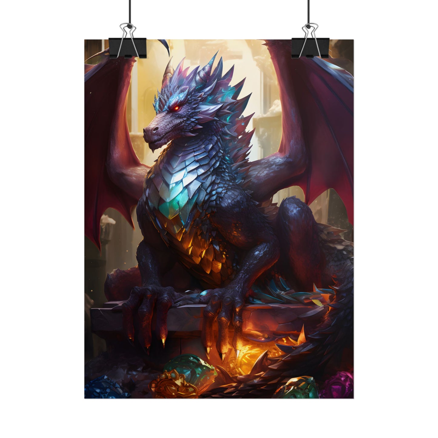 Ancient Dragon's Majestic Lair: Fantasy Guardians of Old - Poster
