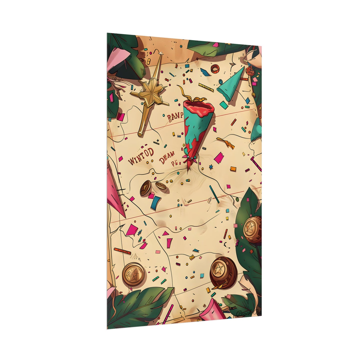 Whimsical Portrait with a Large Nose - Poster