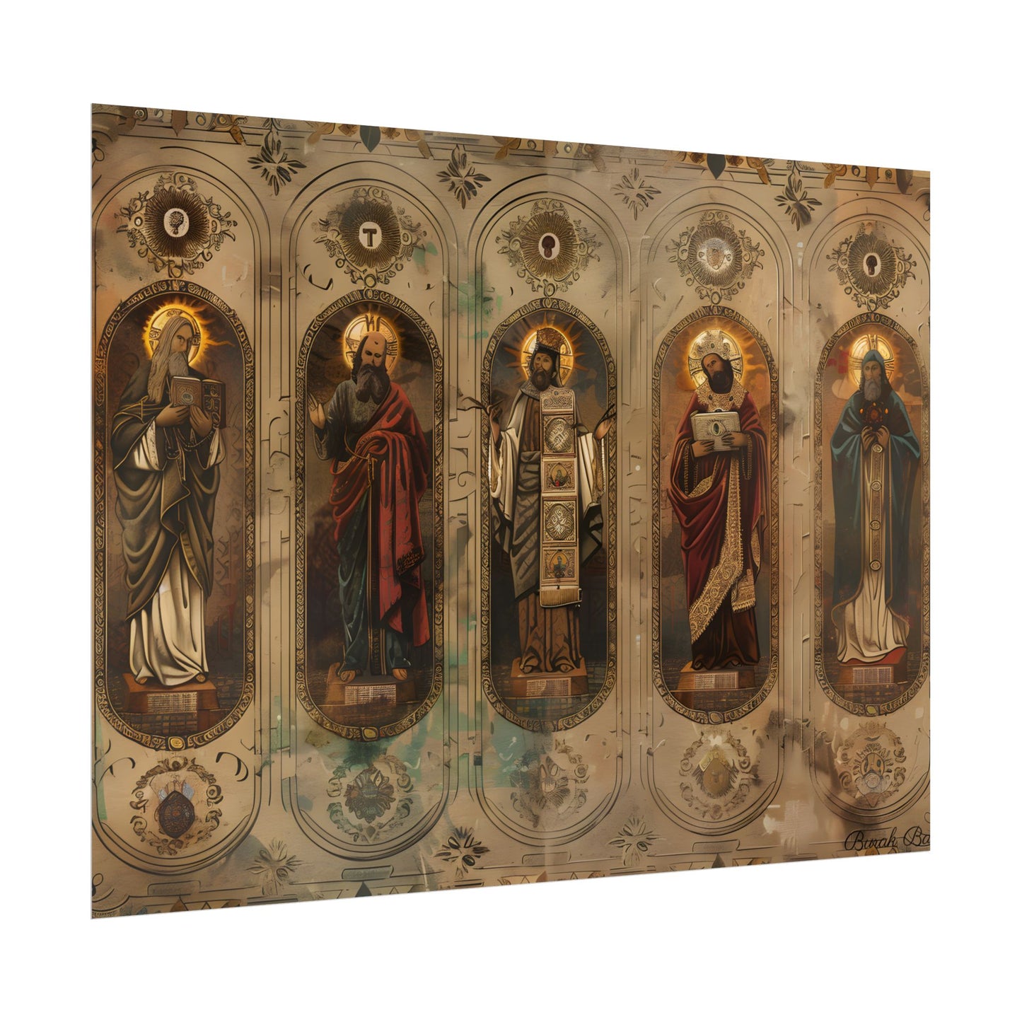 Vintage Biblical Art: Traditional Wisdom Poster - Poster