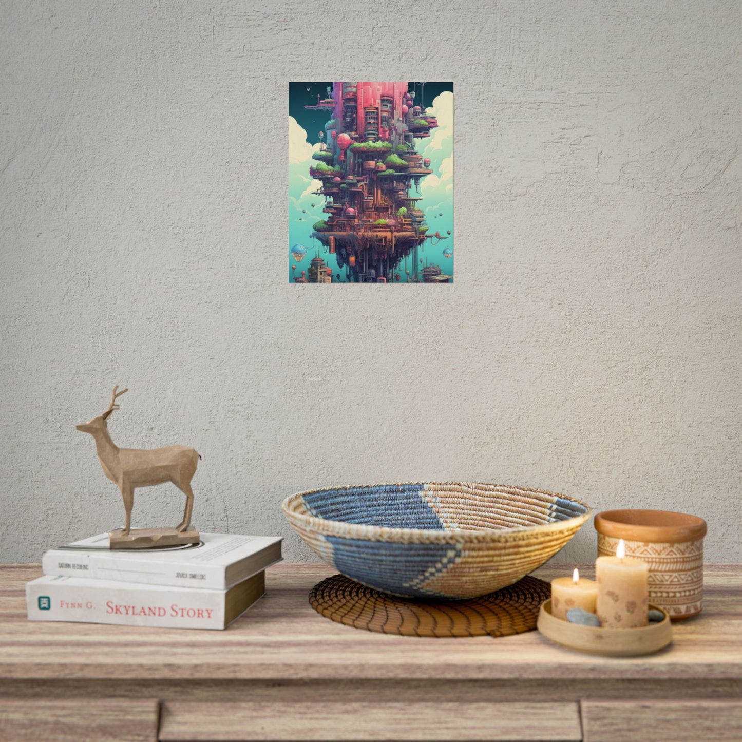 Gamified Pixelated Cyber-Pets: Colorful Digital Art - Poster