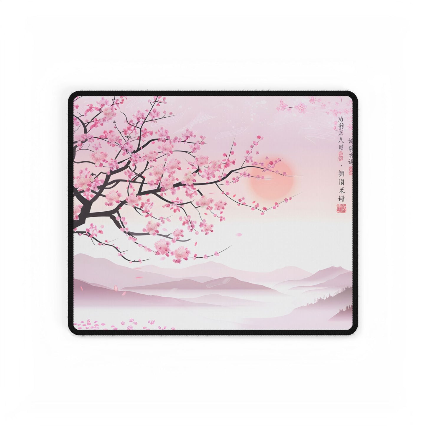 Cherry Blossom Beauty: Japanese Nature Art - Desk Mat