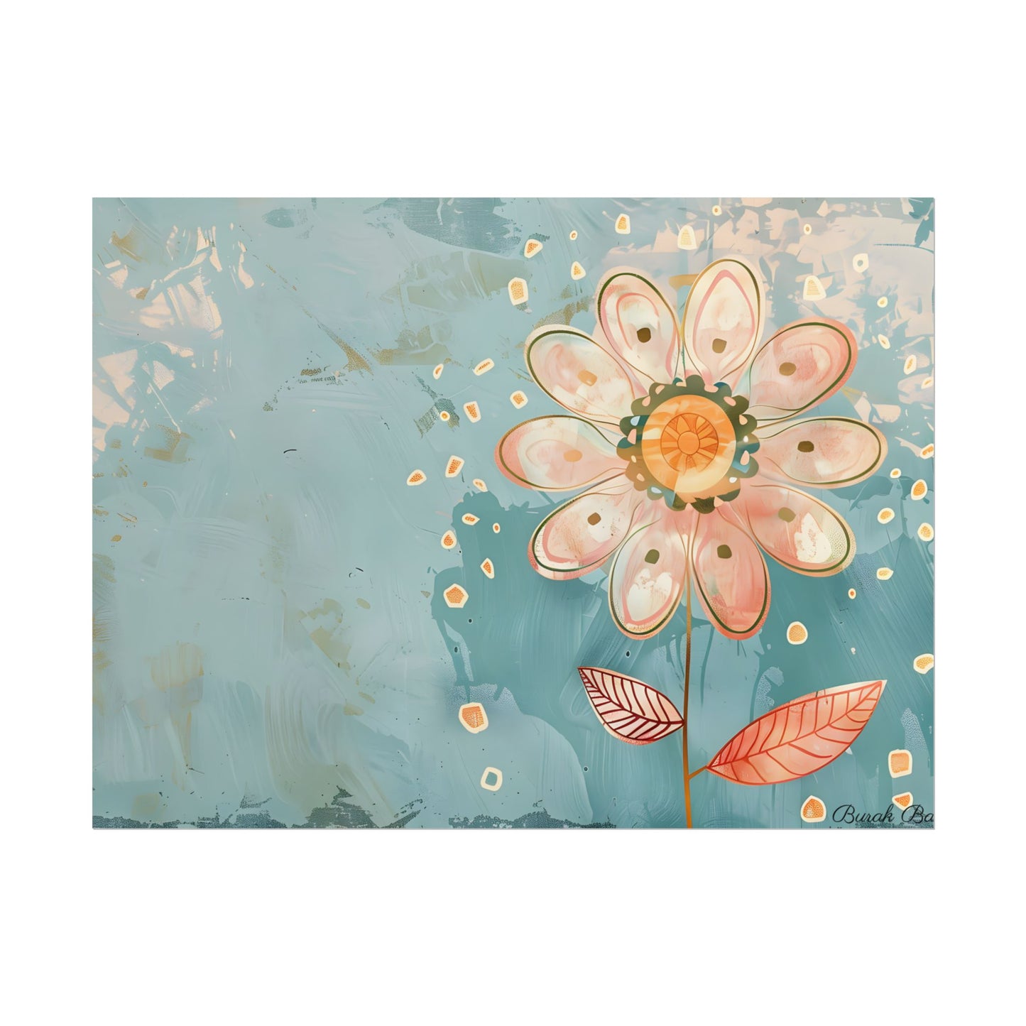 Whimsical Growth Mindset Flower: Blooming Art - Poster