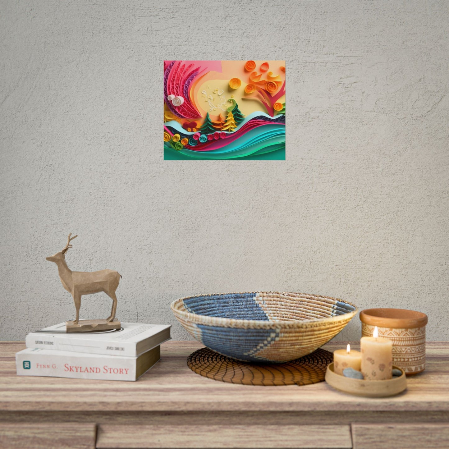 Paper Quilling Art: Creative Craftsmanship in Action - Poster