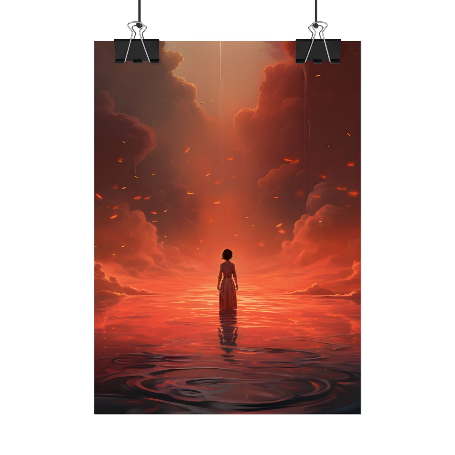Vibrant Sunflower in Full Bloom: Outdoor Artwork - Poster