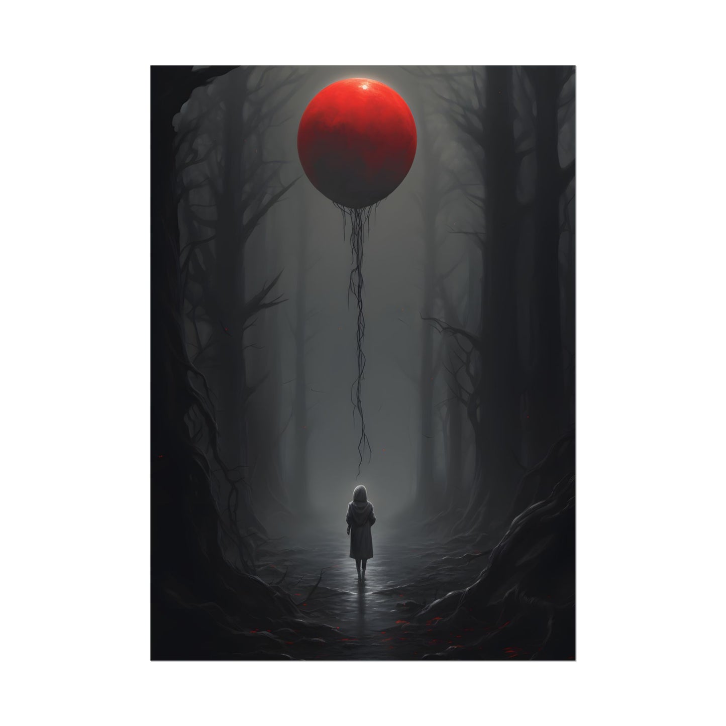 Youthful Moment: A Young Man in Nature's Outdoors - Poster