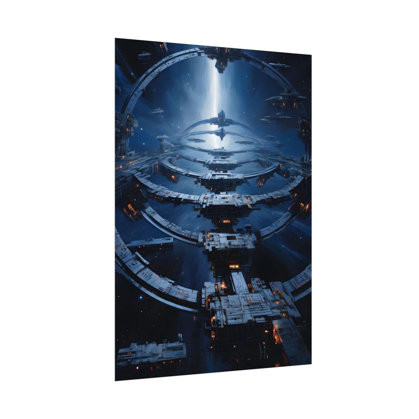 Aetherial Space Station: Massive Orbital Habitat - Poster