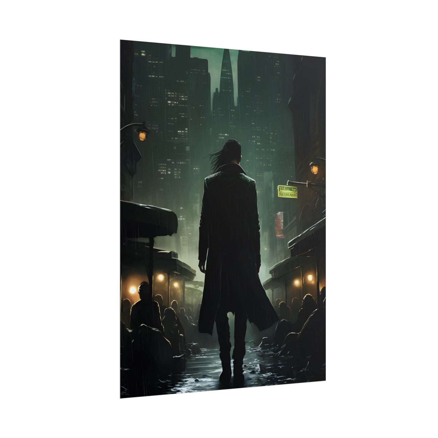Urban Fantasy Detective: Noir City Night Art - Poster