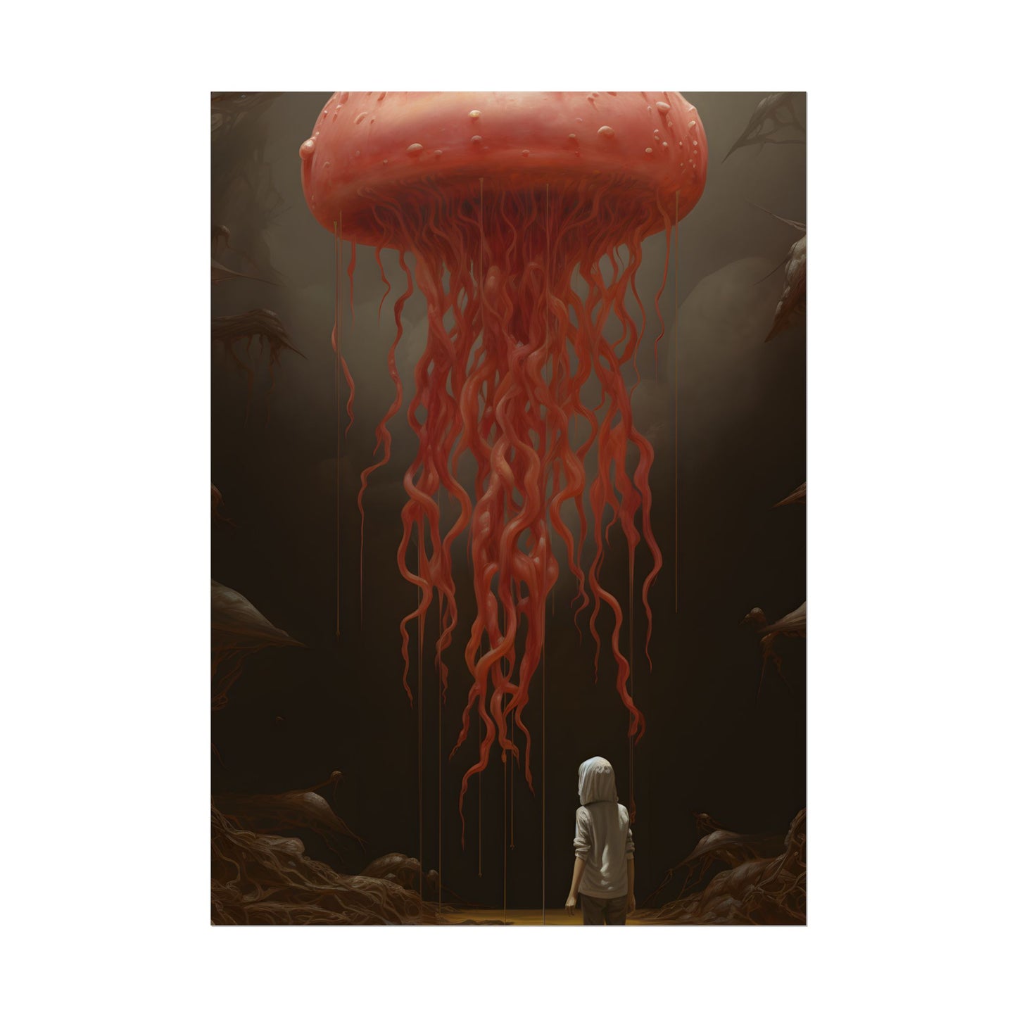 Serious Book Cover Art: Illustrative Masterpiece - Poster