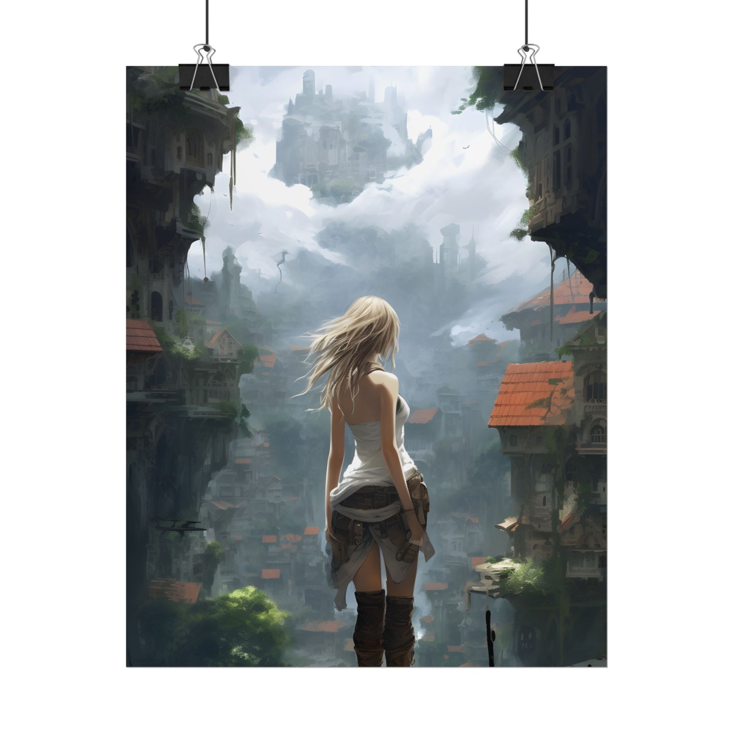 Anime Blonde Warrior: Birds in Flight - Poster
