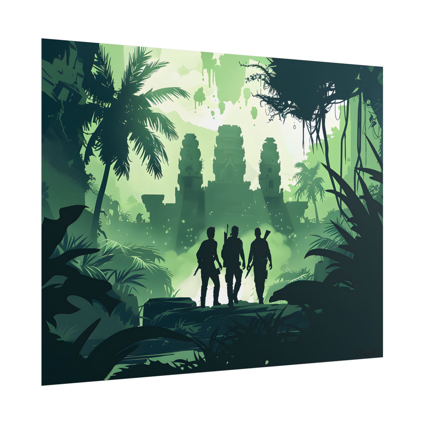 Young Adventurer: Minimalist Digital Portrait - Poster