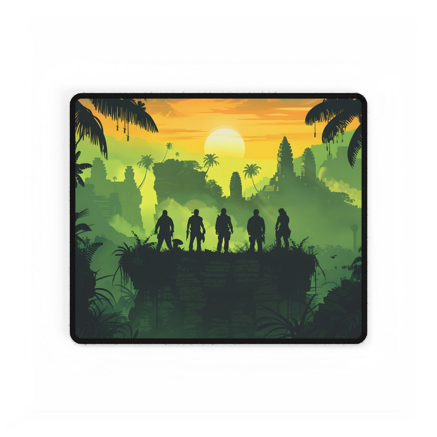 Minimalist Nathan Drake Illustration: Monochromatic Art - Desk Mat