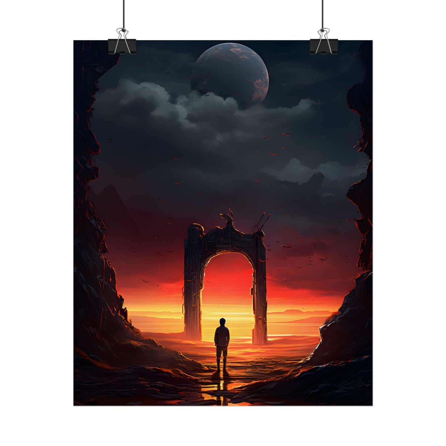A Moment of Stillness: Phone in Quiet Indoor Setting - Poster