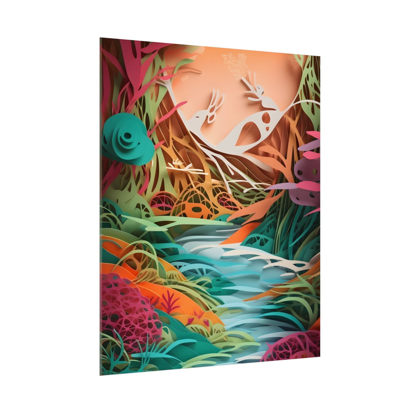 American Realism: Rolling Hills and Winding Rivers - Poster