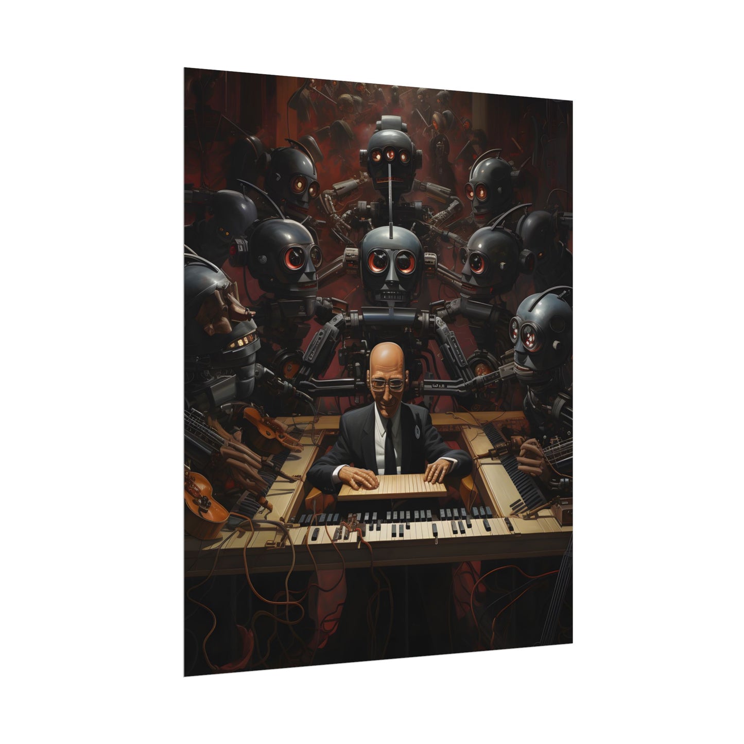 Robot Symphony: 6 Sentient Robots in Harmony - Poster
