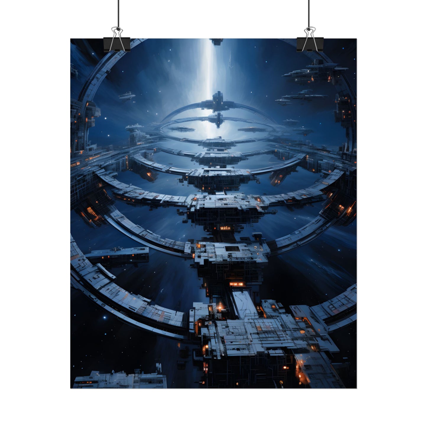 Aetherial Space Station: Massive Orbital Habitat - Poster