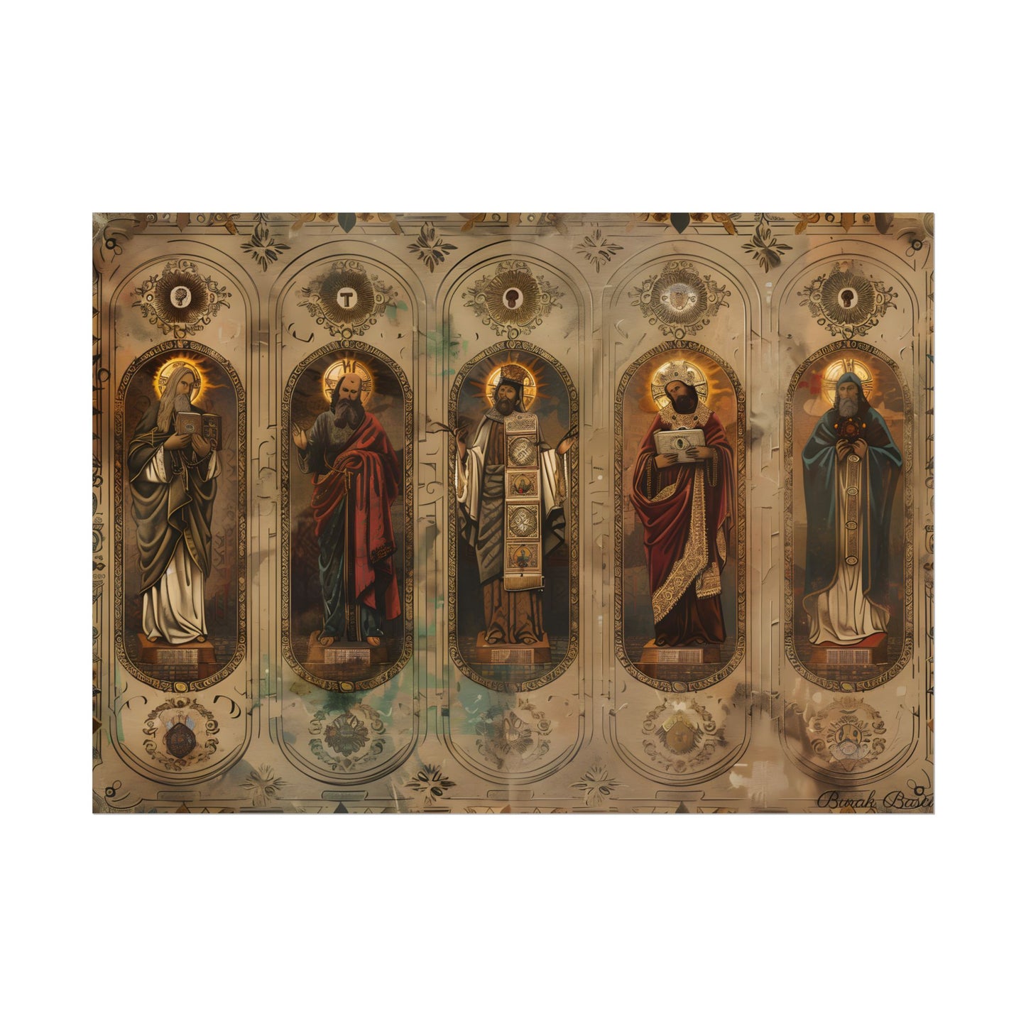 Vintage Biblical Art: Traditional Wisdom Poster - Poster