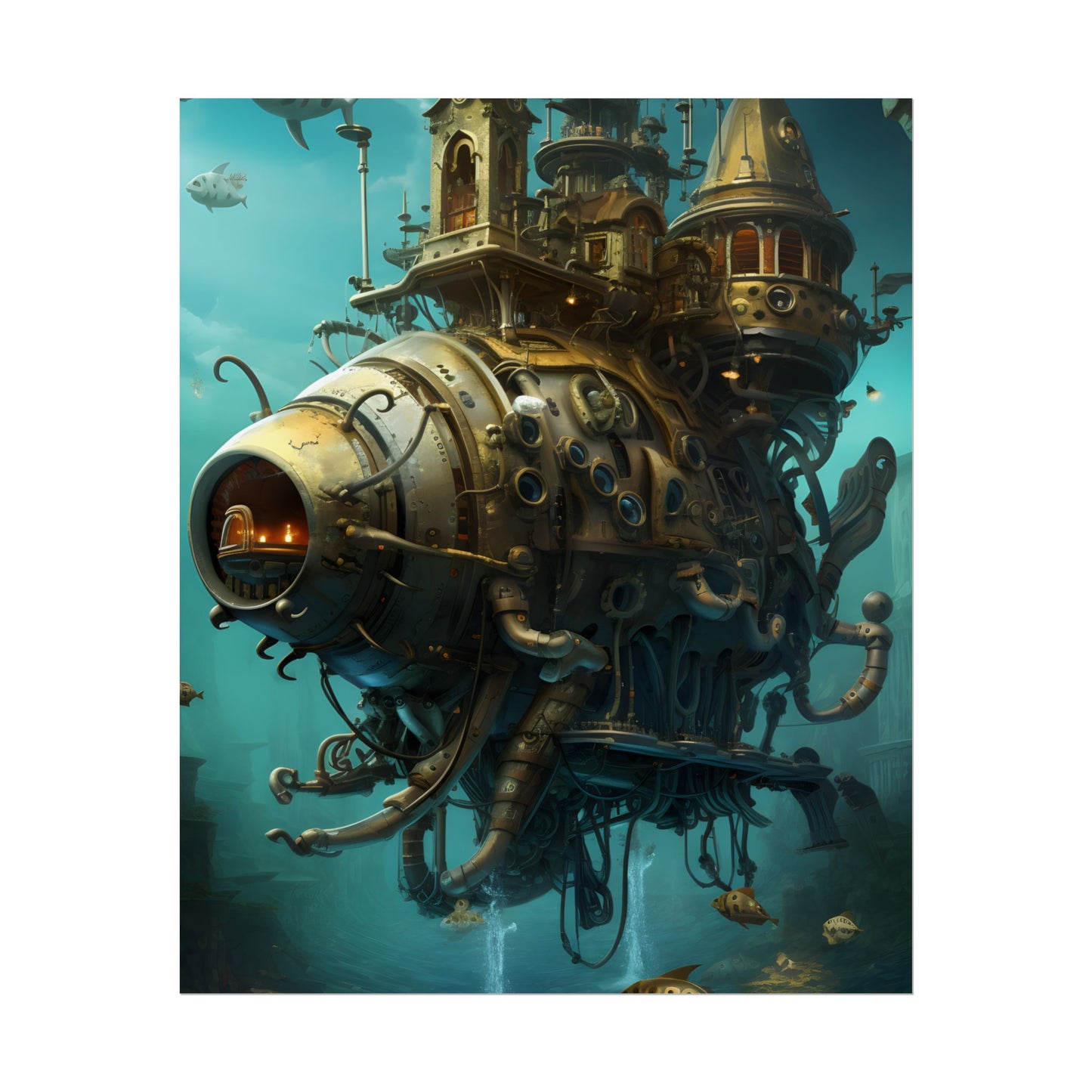 Steampunk Oceanic Adventure: Sailors on the High Seas - Poster