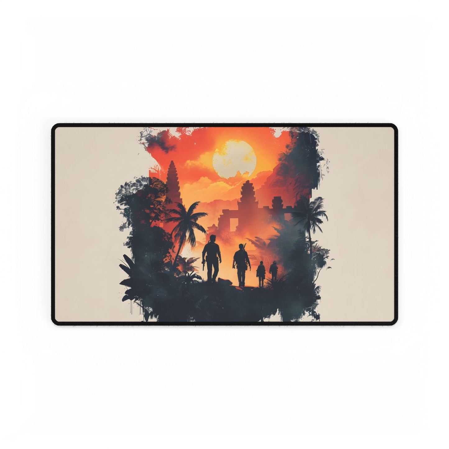 Nathan Drake's Adventure: Minimalist Illustration - Desk Mat