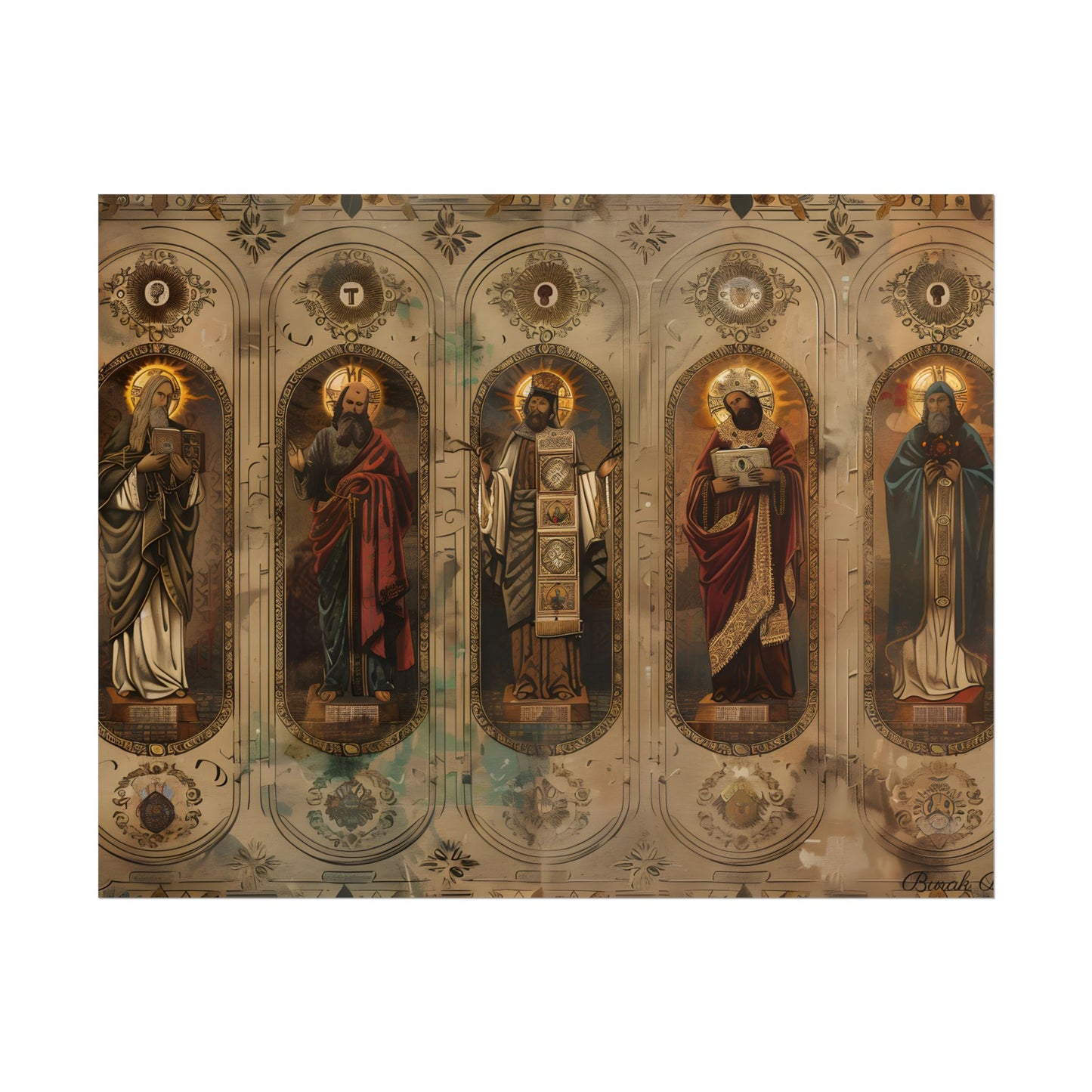 Vintage Biblical Art: Traditional Wisdom Poster - Poster