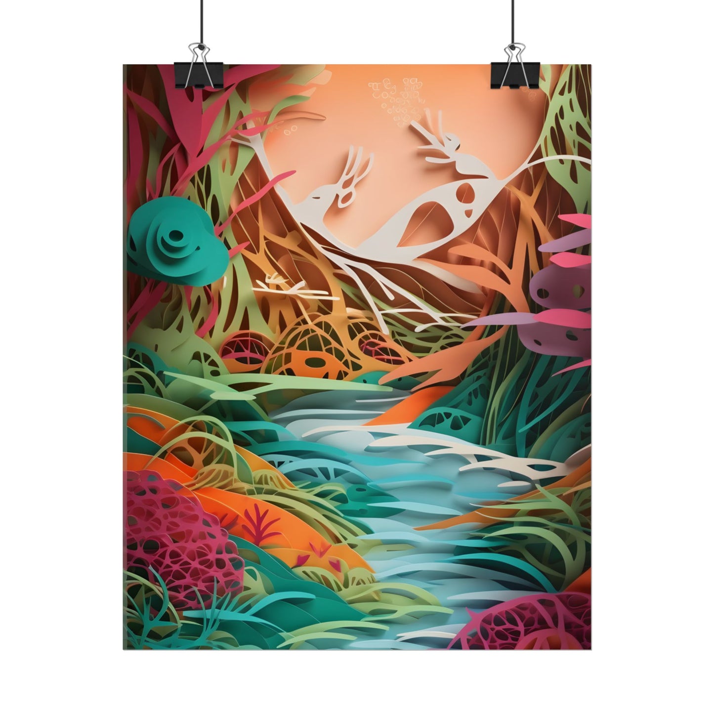 American Realism: Rolling Hills and Winding Rivers - Poster