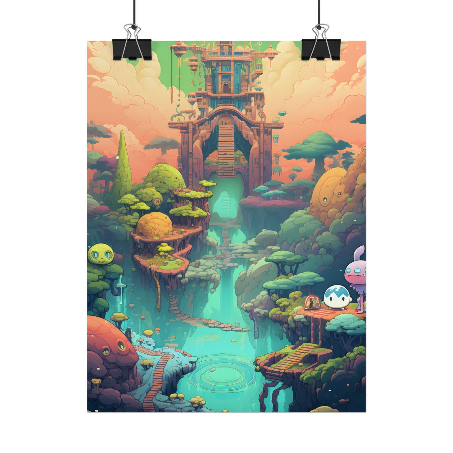 Gamified Pixel Pets: Colorful Cyber Companions - Poster