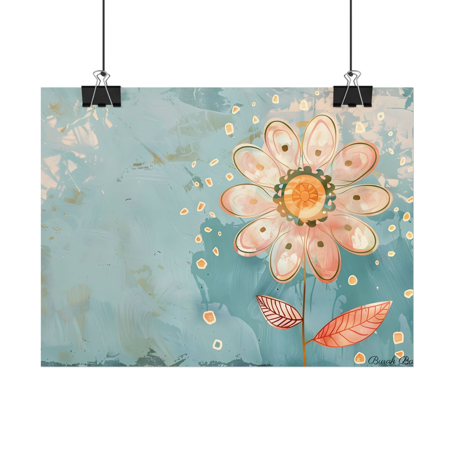 Whimsical Growth Mindset Flower: Blooming Art - Poster