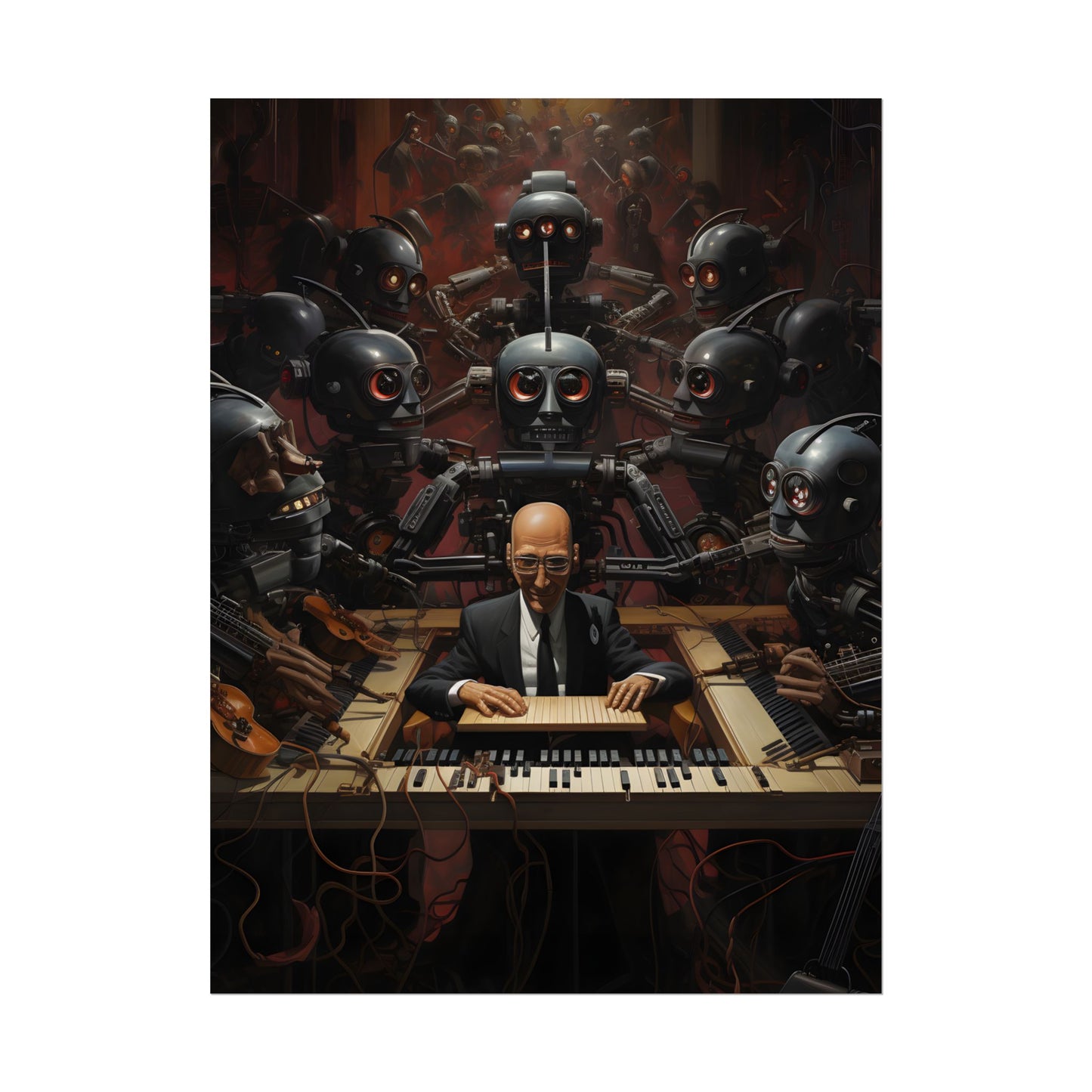 Robot Symphony: 6 Sentient Robots in Harmony - Poster
