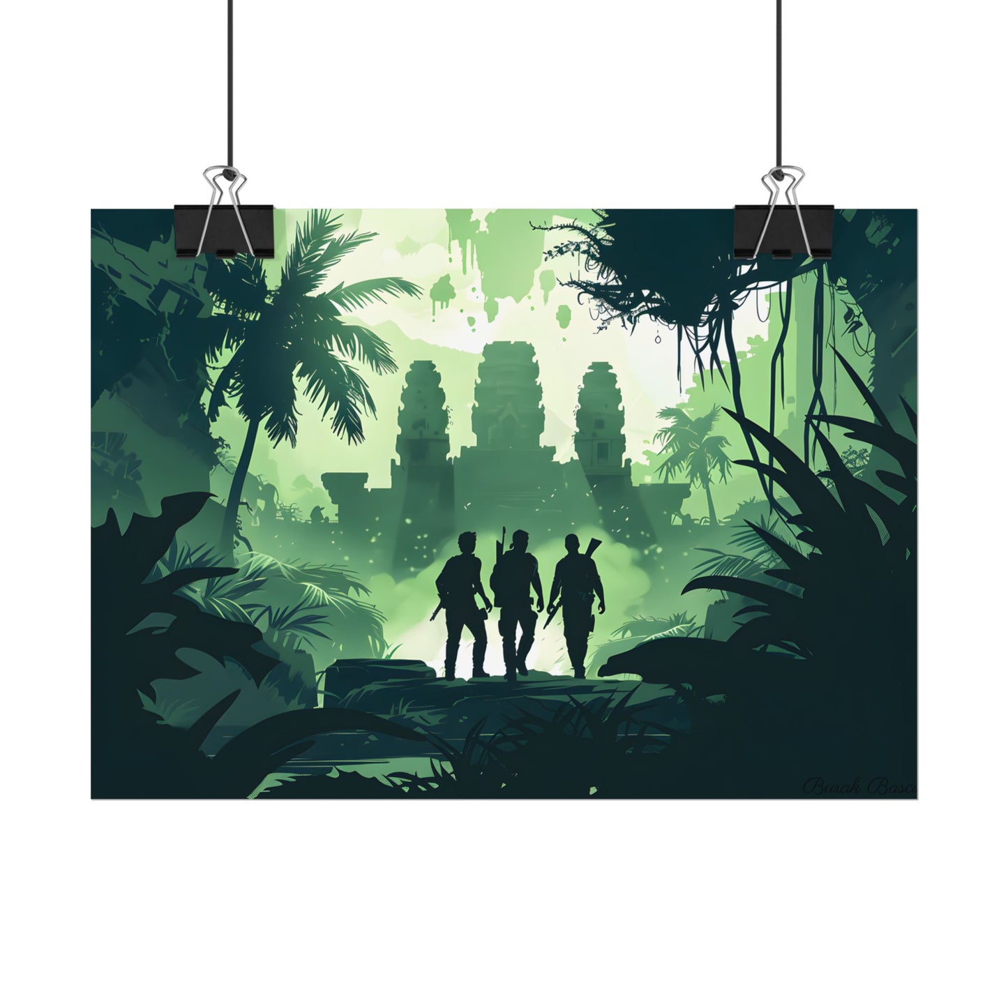 Young Adventurer: Minimalist Digital Portrait - Poster