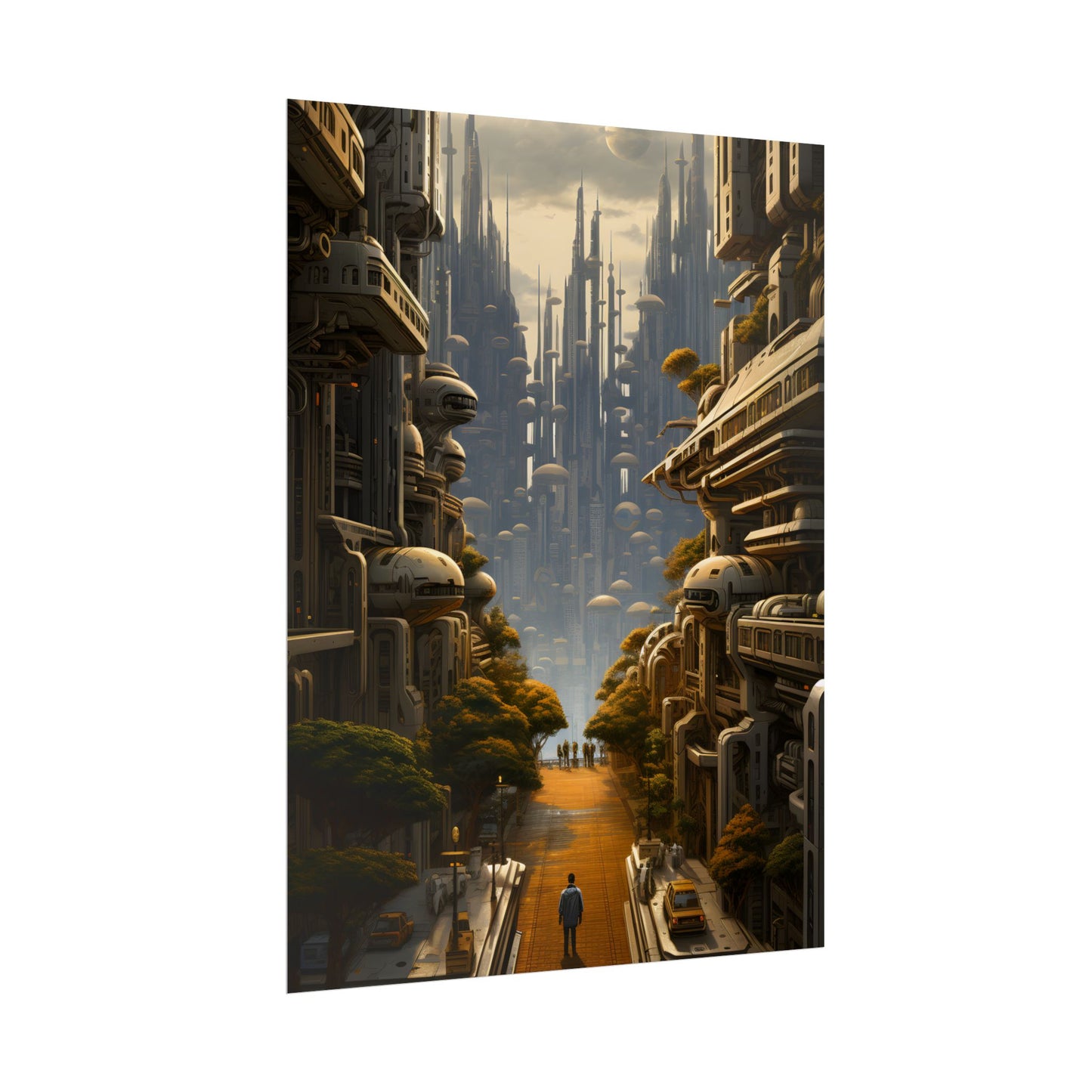 Serene Utopia: Tranquil Garden Oasis - Poster