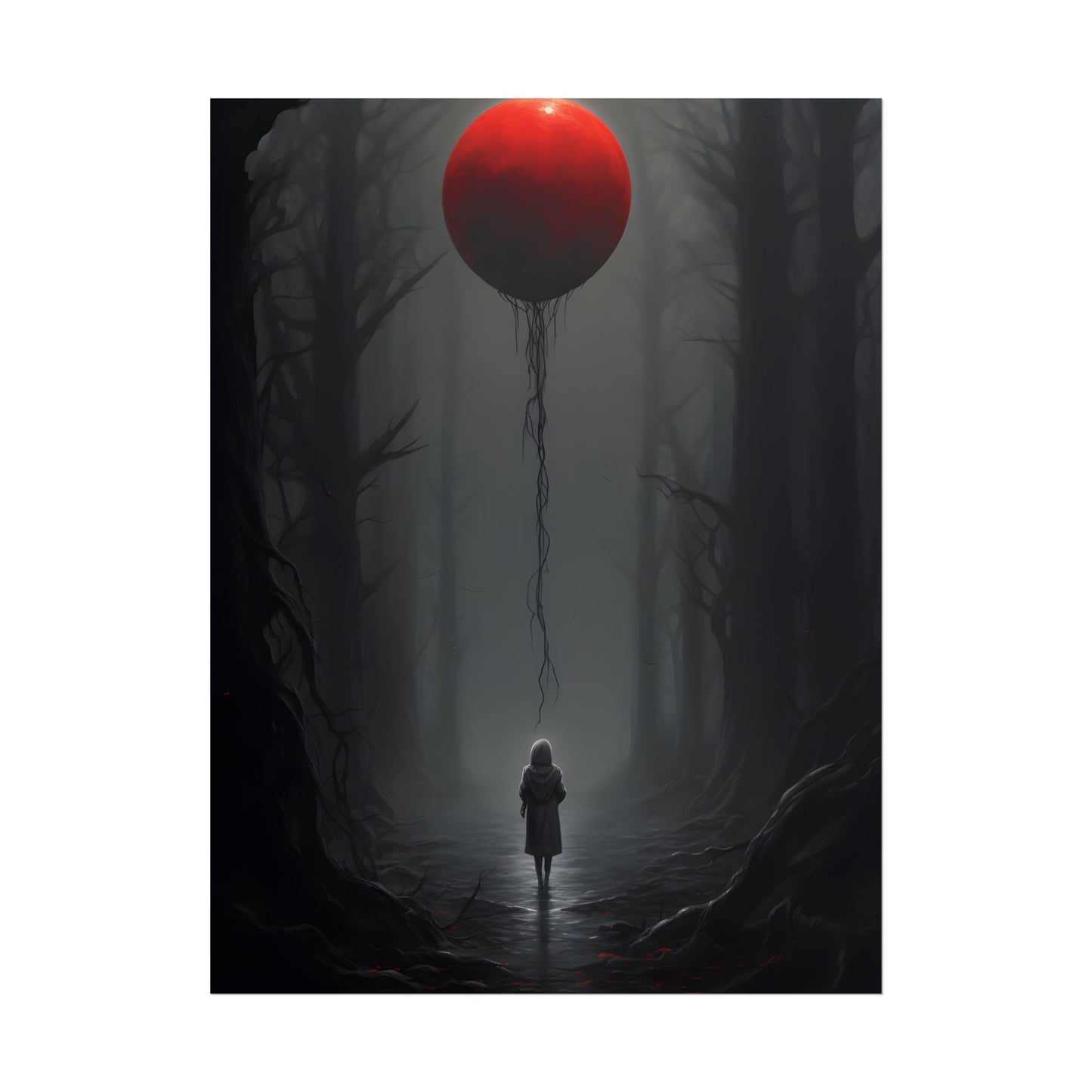Youthful Moment: A Young Man in Nature's Outdoors - Poster