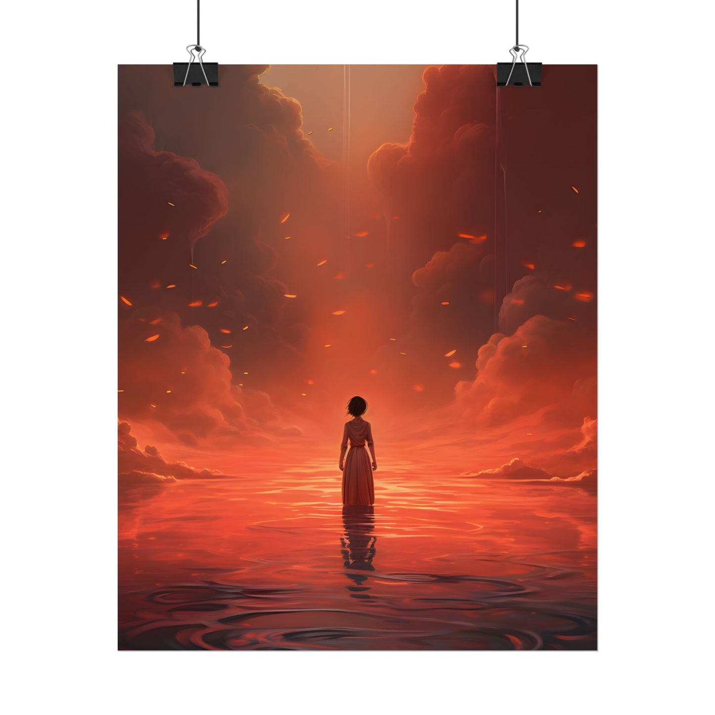 Vibrant Sunflower in Full Bloom: Outdoor Artwork - Poster