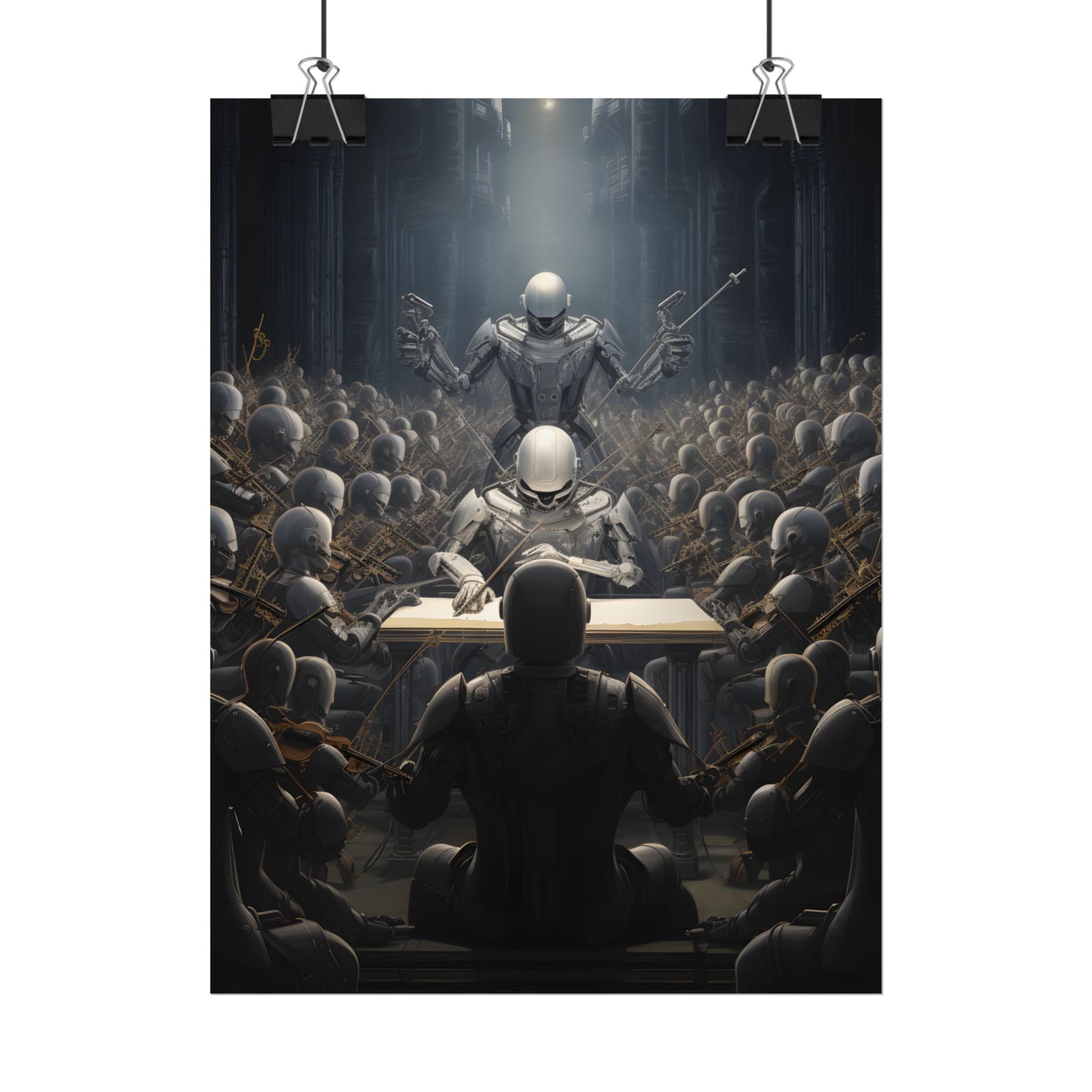 Robot Symphony: Sentient Robots in Musical Harmony - Poster