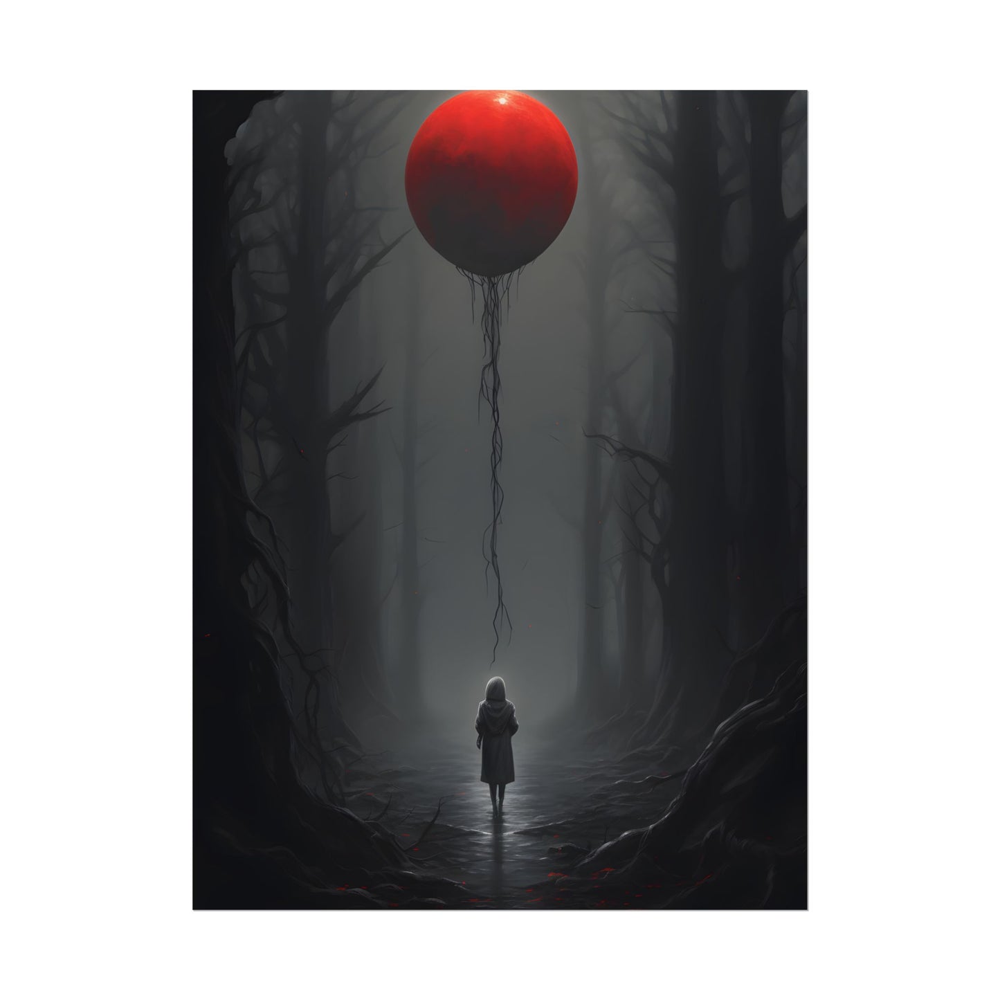 Youthful Moment: A Young Man in Nature's Outdoors - Poster