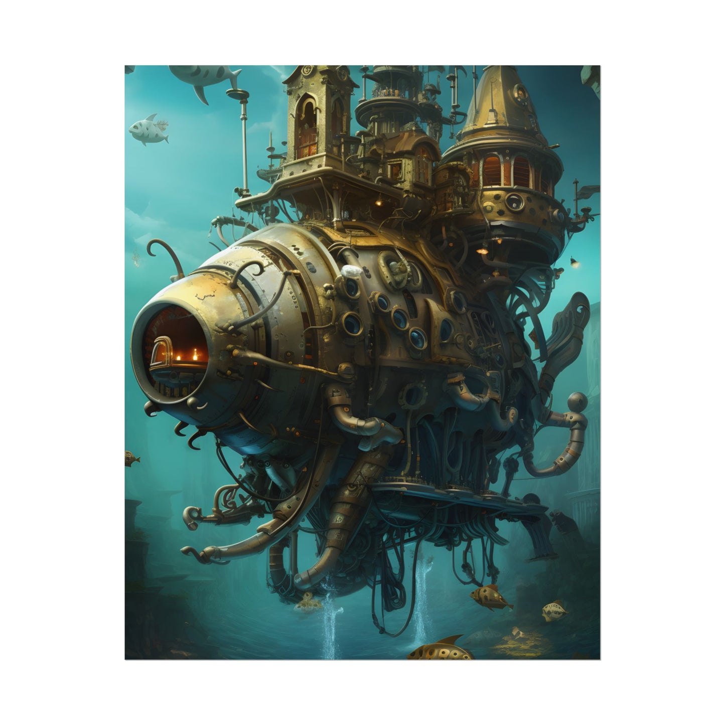 Steampunk Oceanic Adventure: Sailors on the High Seas - Poster