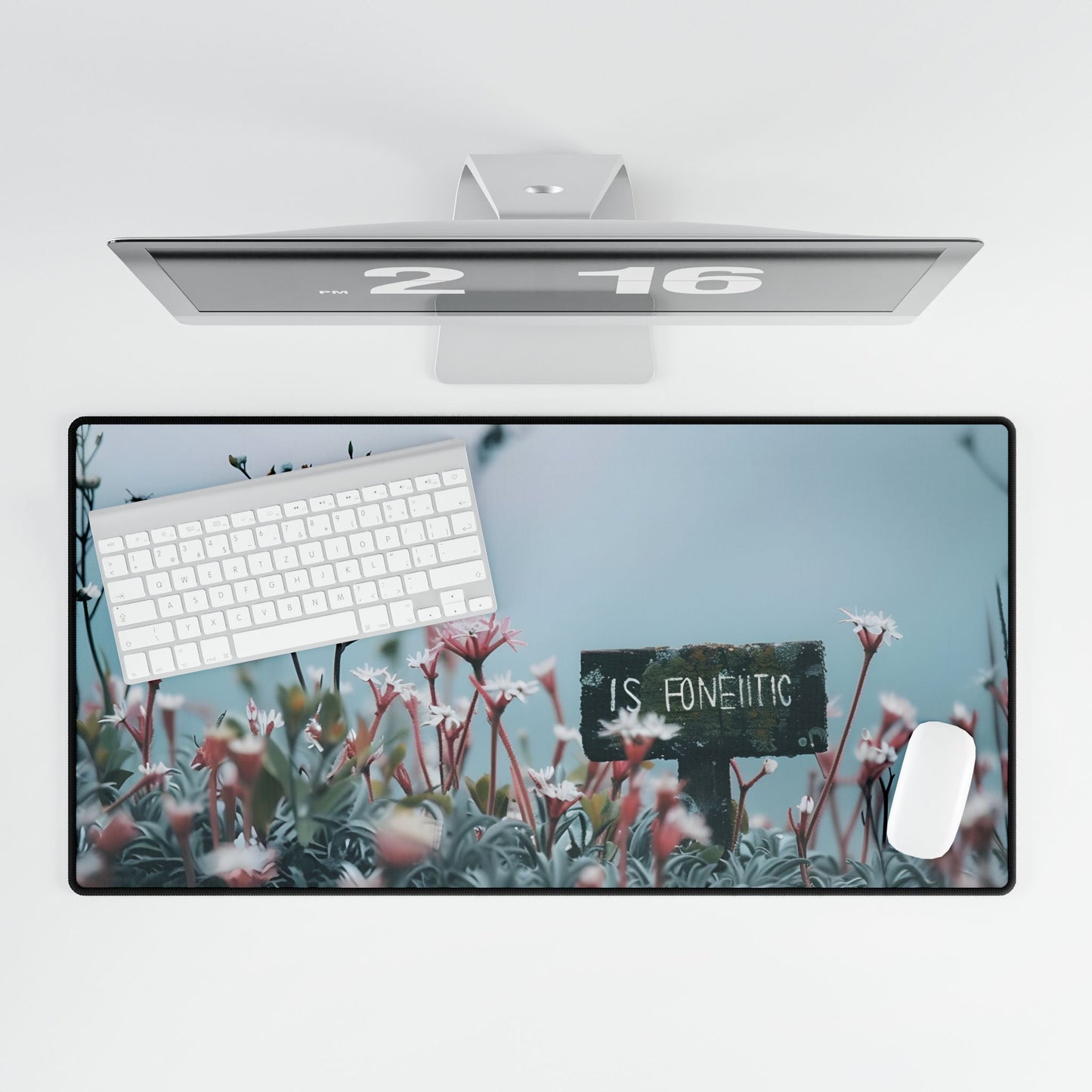 Serene Outdoor Moment: Soft Focus Art - Desk Mat