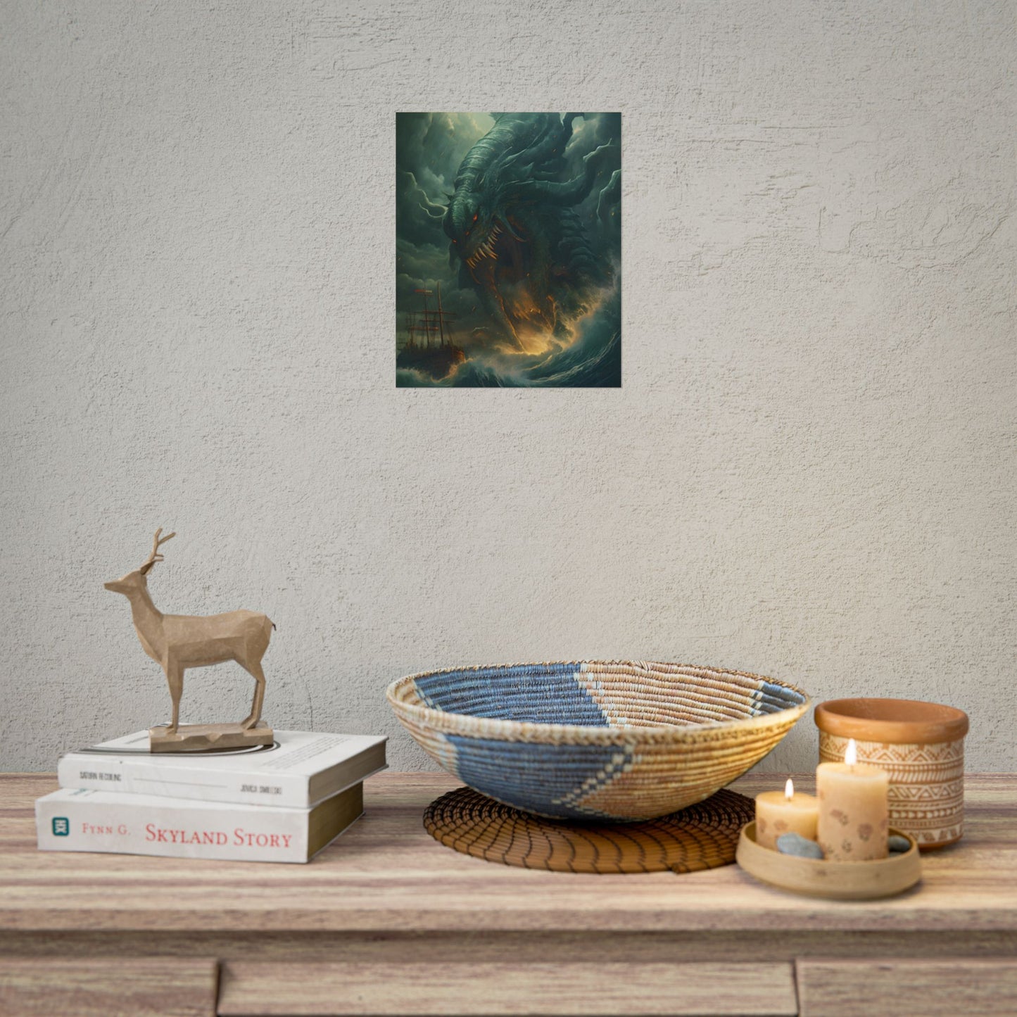 Ancient Sea Monsters: Mythical Marine Reptile Artwork - Poster