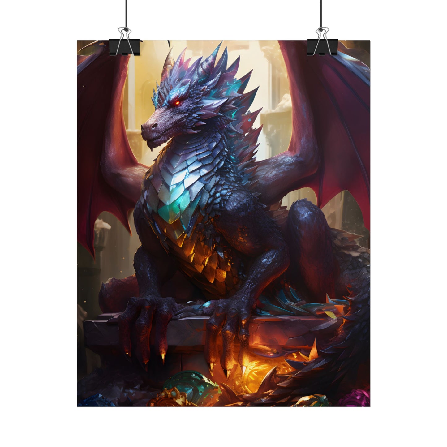 Ancient Dragon's Majestic Lair: Fantasy Guardians of Old - Poster